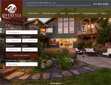 Tablet Screenshot of lifestylepropertiesoregon.com